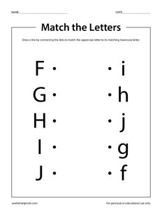 Match the Letters F-J