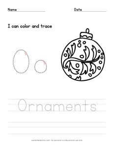 Color and Trace - Ornaments