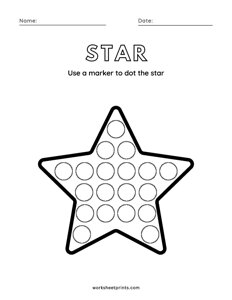 Star - Shape do a dot