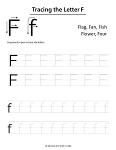 Letter Tracing - F