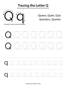 Letter Tracing - Q