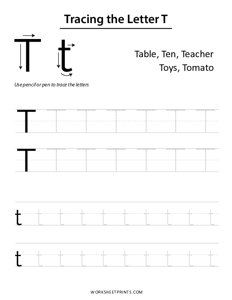 Letter Tracing - T