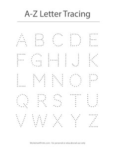 Uppercase ABC Tracing