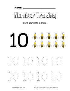 Tracing the Number 10