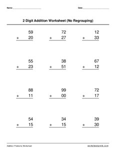 2-digit addition (no regrouping) - #2