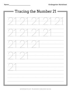 Tracing the Number 21