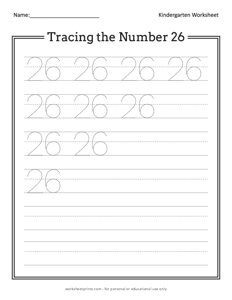 Tracing the Number 26