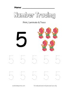 Tracing the Number 5