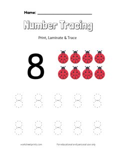 Tracing the Number 8