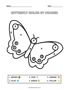 Butterfly - Color By Number