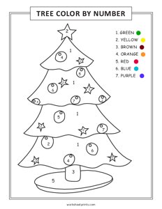 Christmas Tree - Color By Number