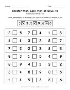 Comparing Numbers - #1