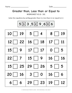 Comparing Numbers - #3