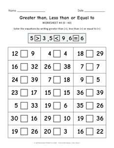 Comparing Numbers - #4