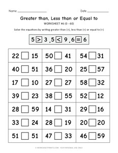 Comparing Numbers - #6