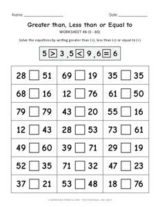 Comparing Numbers - #8