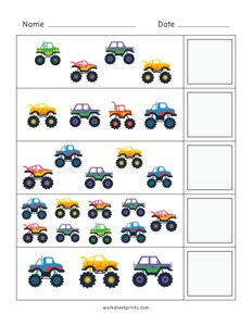 Monster Truck Counting - #5