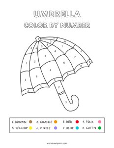 Umbrella - Color By Number