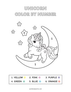 Unicorn - Color By Number