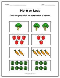 Circle More Than or Fewer Than - #2