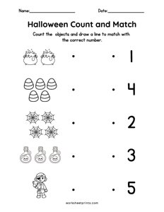 Halloween Count and Match - #2