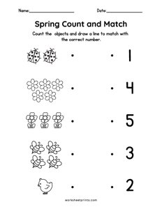 Spring Count and Match - #1