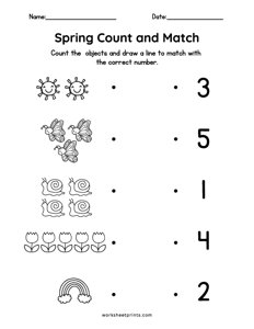 Spring Count and Match - #2