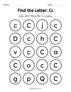 Find the Letters - C