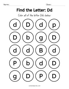 Find the Letters - D