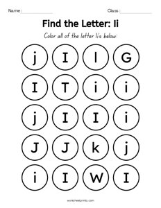 Find the Letters - I