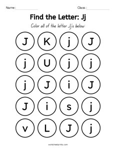 Find the Letters - J