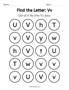 Find the Letters - V