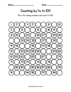 Counting by 1s to 100 - #1