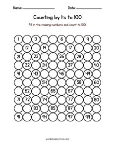 Counting by 1s to 100 - #2