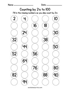 Counting by 2s to 100 - #2