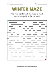 Winter Mazes Hard - #1