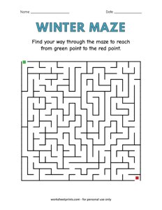 Winter Mazes Hard - #2