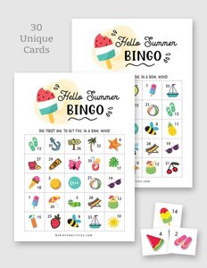 Printable Summer Bingo