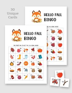 Printable Fall Bingo