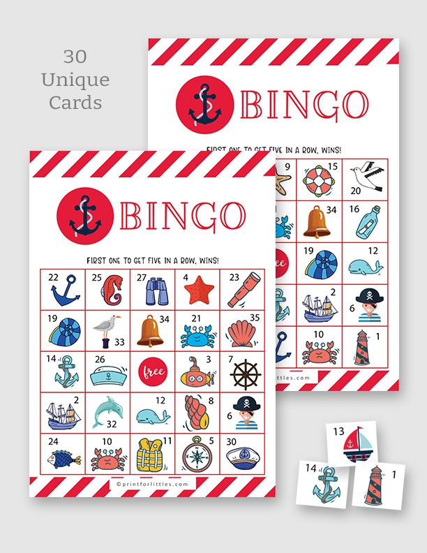 Nautical Bingo Printable