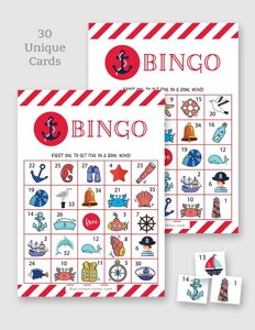 Nautical Bingo Printable