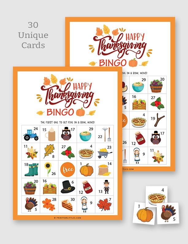 Thanksgiving Bingo