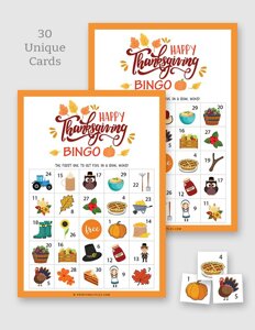 Thanksgiving Bingo