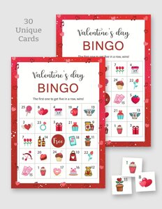 Printable Valentines Bingo