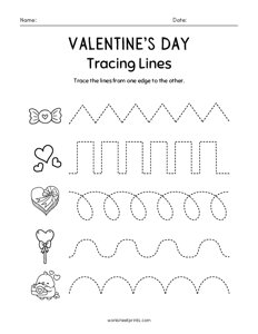 Valentines Day Line Tracing - 1