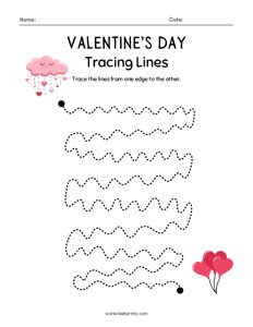 Valentines Day Line Tracing - 5