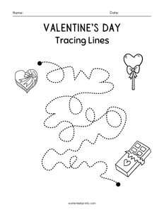 Valentines Day Line Tracing - 6