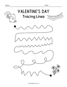 Valentines Day Line Tracing - 7