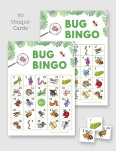 Bug Bingo Printable Cards