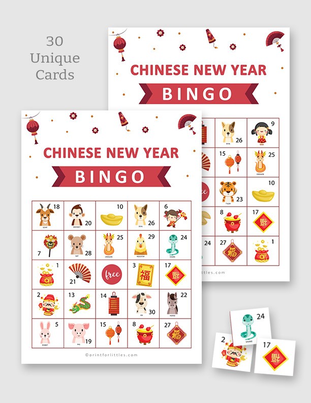 Printable Chinese New Year Bingo